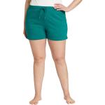 Grüne Eddie Bauer Stretch-Shorts aus Fleece für Damen Größe XXL 