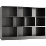 Reduzierte Schwarze Moderne Bücherregale aus Holz Breite 100-150cm, Höhe 100-150cm, Tiefe 0-50cm 