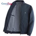 Dunkelblaue Atmungsaktive College-Jacken mit Katzenmotiv mit Reißverschluss aus Polyester für Herren Größe 4 XL für den für den Herbst 