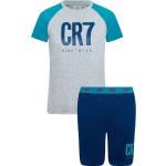 Reduzierte Graue CR7 Cristiano Ronaldo Kinderschlafanzüge & Kinderpyjamas aus Baumwolle für Jungen Größe 128 