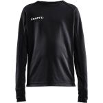 Schwarze Langärmelige Craft Kindersweatshirts aus Jersey Größe 146 