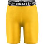 Gelbe Craft Pro Boxershorts für Kinder Größe 122 