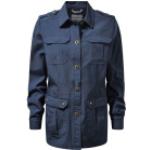 Blaue Craghoppers Nachhaltige Hemdjacken mit Knopf aus Baumwolle für Damen Größe L 