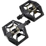 Crankbrothers Double Shot 3 Pedalsatz (Duo-Pedale / Hybrid-Pedale / Kombipedale) Erwachsene schwarz/schwarz Standard
