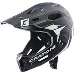 Cratoni helmets GmbH Unisex – Erwachsene C-Maniac 2.0 Mx Fahrradhelme, Schwarz/Weiß Matt, M/L