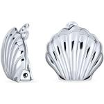 Silberne Maritime Bling Jewelry Ohrclips poliert aus Silber für Damen 