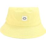Gelbe Hip Hop Outdoorhüte mit Graffiti-Motiv für Damen Größe M für den für den Sommer 