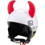 Crazy Ears Helm-Accessoires Hörner Teufel Rot Ohre