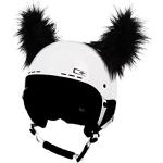 Crazy Ears Schwarze Haarige Hörner | Helmmütze Helm-Ohren Helm Aufkleber | Fell-Hörner, CrazyEars:Schwarze Hörner