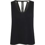 Schwarze CREAM V-Ausschnitt T-Shirts aus Jersey für Damen Größe XS 