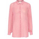 Pinke Langärmelige CREAM Nachhaltige Damenlangarmhemden aus Viskose Größe XS 
