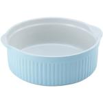 Pastellblaue CreaTable Runde Auflaufformen 24 cm aus Keramik spülmaschinenfest 