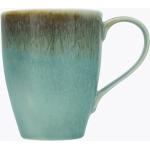 Reduzierte Grüne Kaffeebecher 300 ml mit Kaffee-Motiv aus Keramik spülmaschinenfest 