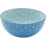 Blaue Mediterrane CreaTable Dip Schalen aus Keramik mikrowellengeeignet 4-teilig 