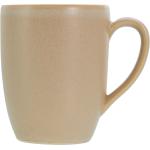 Sandfarbene CreaTable Kaffeebecher 300 ml aus Keramik stapelbar 
