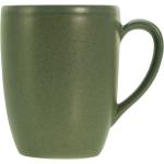 Grüne CreaTable Kaffeebecher 300 ml aus Keramik stapelbar 