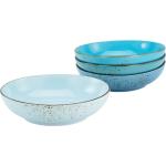 Reduzierte Blaue CreaTable Müslischalen glänzend aus Keramik 4-teilig 