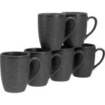 Anthrazitfarbene CreaTable Kaffeetassen-Sets 6-teilig 