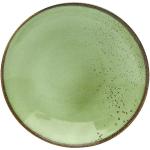 Grüne Moderne CreaTable Nature Collection Runde Suppenteller 22 cm aus Keramik mikrowellengeeignet 