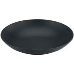 Schwarze Moderne CreaTable Runde Suppenteller 23 cm aus Keramik 6-teilig 6 Personen 