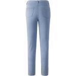 Blaue CRÉATION L Stretch-Jeans mit Reißverschluss aus Denim für Herren Größe L für den für den Sommer 