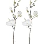 Reduzierte Weiße Kunstblumen aus Kunststoff 2-teilig 