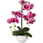 Fuchsiafarbene Künstliche Orchideen aus Kunststoff 