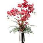 Rote Tropische 70 cm Vasen & Blumenvasen 70 cm aus Kunststoff 