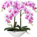 Rosa Künstliche Orchideen aus Kunststoff 