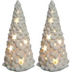 Reduzierte Weiße Runde Lichterbäume Außen aus Keramik 