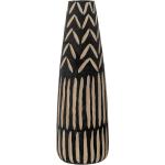 Schwarze 46 cm Bodenvasen & Vasen für Pampasgras 46 cm aus Paulownia 