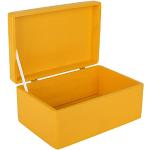 Gelbe Rechteckige Fotoboxen aus Kiefer Ostern 