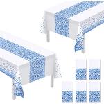 Blaue Bio Rechteckige eckige Tischdecken Einweg Breite 250-300cm, Höhe 250-300cm, Tiefe 250-300cm 5-teilig 