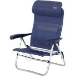 Blaue Crespo Strandstühle aus PVC mit Armlehne Breite 50-100cm, Höhe 50-100cm, Tiefe 50-100cm 