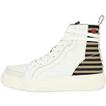 Weiße CRICKIT High Top Sneaker & Sneaker Boots aus Rindsleder mit herausnehmbarem Fußbett für Damen Größe 36 