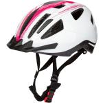 CRIVIT Fahrradhelm mit Rearlight (weiß/grau/pink S/M)
