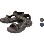 Marineblaue Crivit Outdoor-Sandalen mit Klettverschluss aus Leder Leicht für Herren für den für den Sommer 