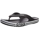 Reduzierte Schwarze Elegante Crocs Flip Zehentrenner leicht für Damen Größe 45 