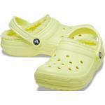 Gelbe Crocs Classic Damenschuhe ohne Verschluss Gefüttert Größe 42 für den für den Winter 