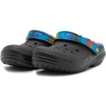 Crocs Classic Lined Spray Dye Clog (mit innenfutter) schwarz/bunt Sandale Sandale/Hausschuhe
