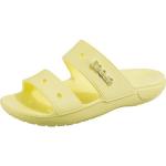 Reduzierte Gelbe Crocs Classic Badeschlappen für Damen Größe 49 