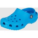 Blaue Crocs Kinderclogs & Kinderpantoletten mit Meer-Motiv mit Riemchen aus Gummi Größe 24 