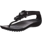 Schwarze Crocs Flip Zehentrenner leicht für Damen Größe 33 