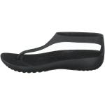 Schwarze Elegante Crocs Flip Zehentrenner leicht für Damen 