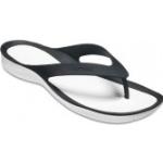 Schwarze Crocs Flip Damenbadeschuhe mit Sonnenaufgang-Motiv Größe 37 