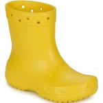 Reduzierte Gelbe Crocs Classic Damenstiefel Größe 45 mit Absatzhöhe 5cm bis 7cm 