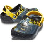 Schwarze Crocs Batman Kinderhausschuhe mit Riemchen Größe 23 