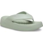 Mintgrüne Crocs Flip Damensandaletten in Normalweite leicht für den für den Sommer 