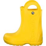 Gelbe Crocs Handle It Kinderstiefel aus Gummi wasserfest Größe 34 