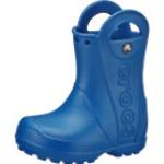 Blaue Crocs Handle It Kindergummistiefel & Kindersegelstiefel aus Gummi wasserdicht Größe 34 